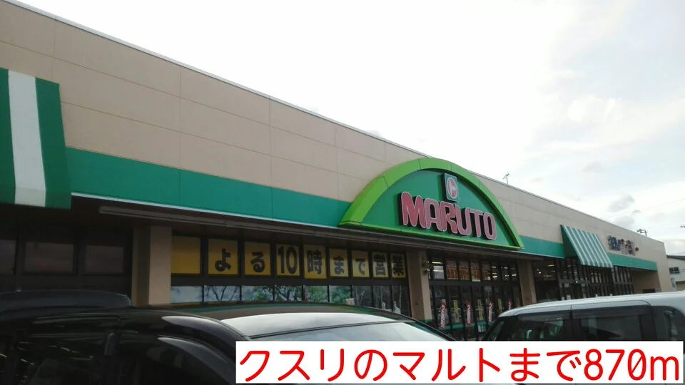 クスリのマルトまで870m
