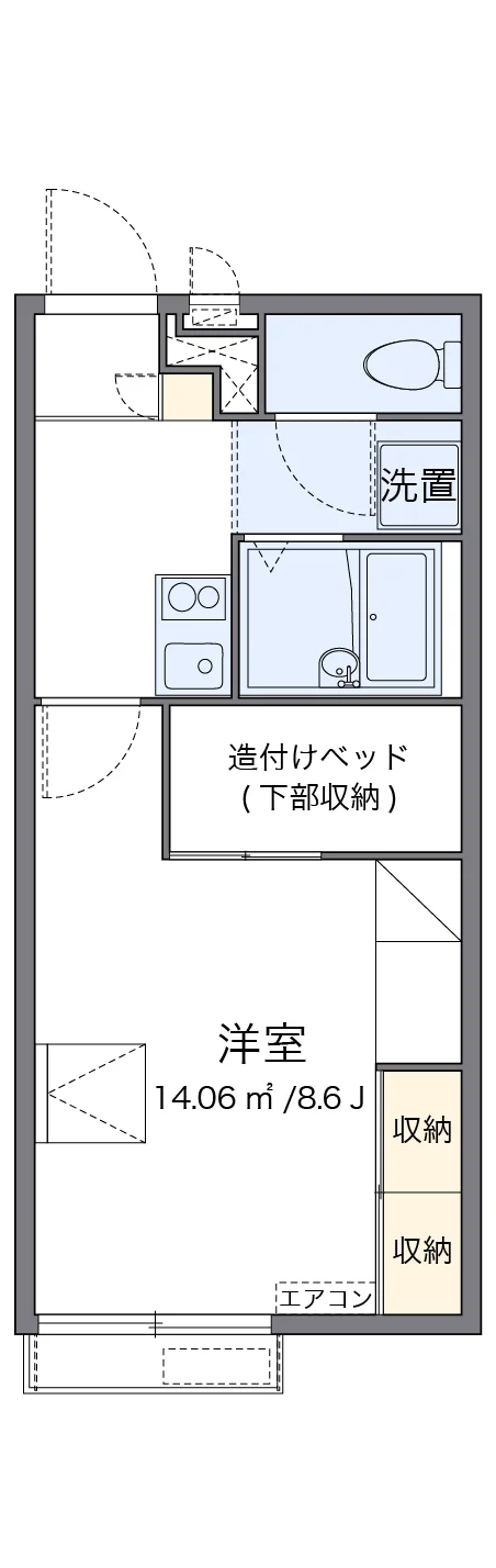 代表的な間取のため実際の間取とは異なる場合があります