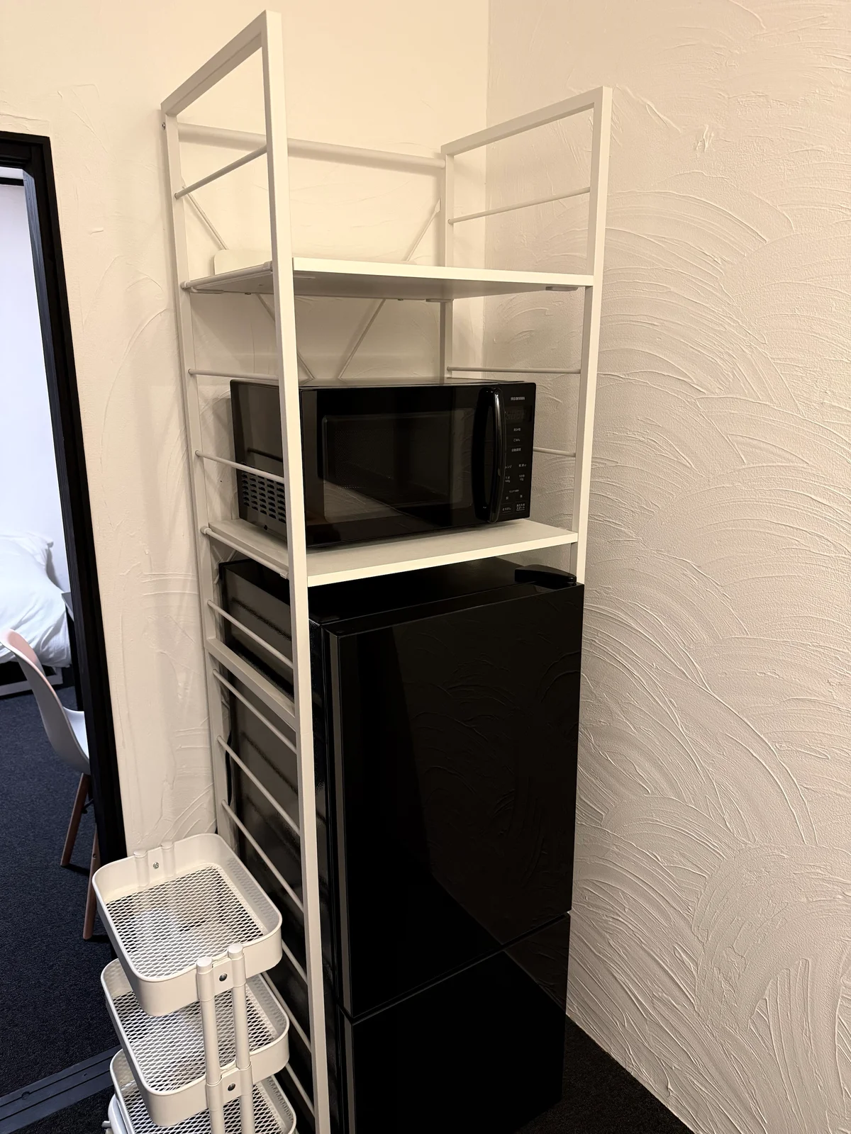 冷蔵庫、電子レンジ