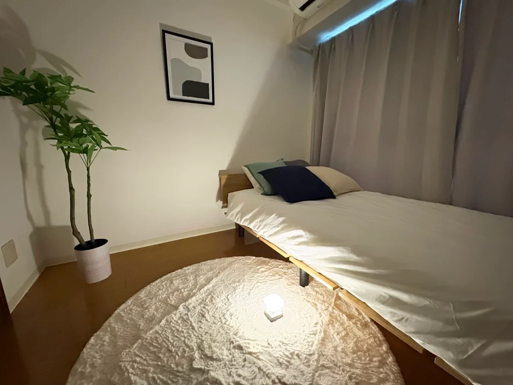 ※ラグ・小物等のインテリアは設置例です。実際のお部屋には備え付けられておりません。