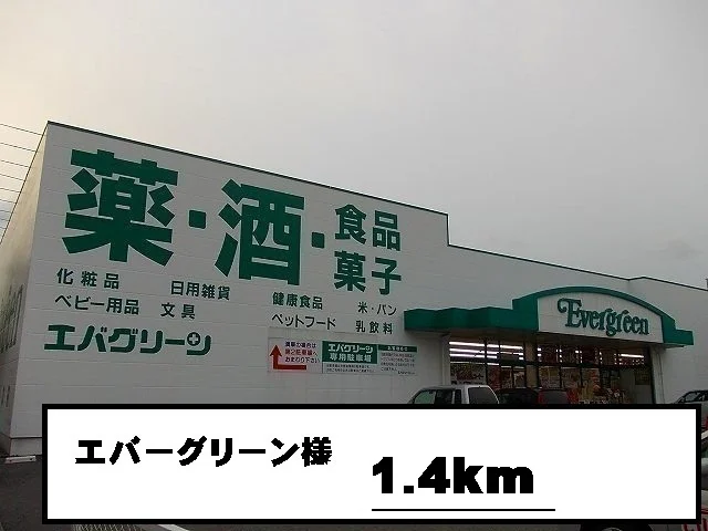 エバーグリーン様まで1400m