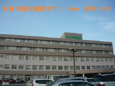 糸魚川総合病院まで1100m