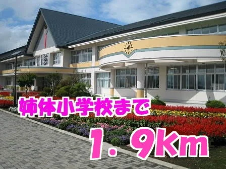 姉体小学校まで1900m
