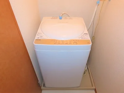 洗濯機も付いています