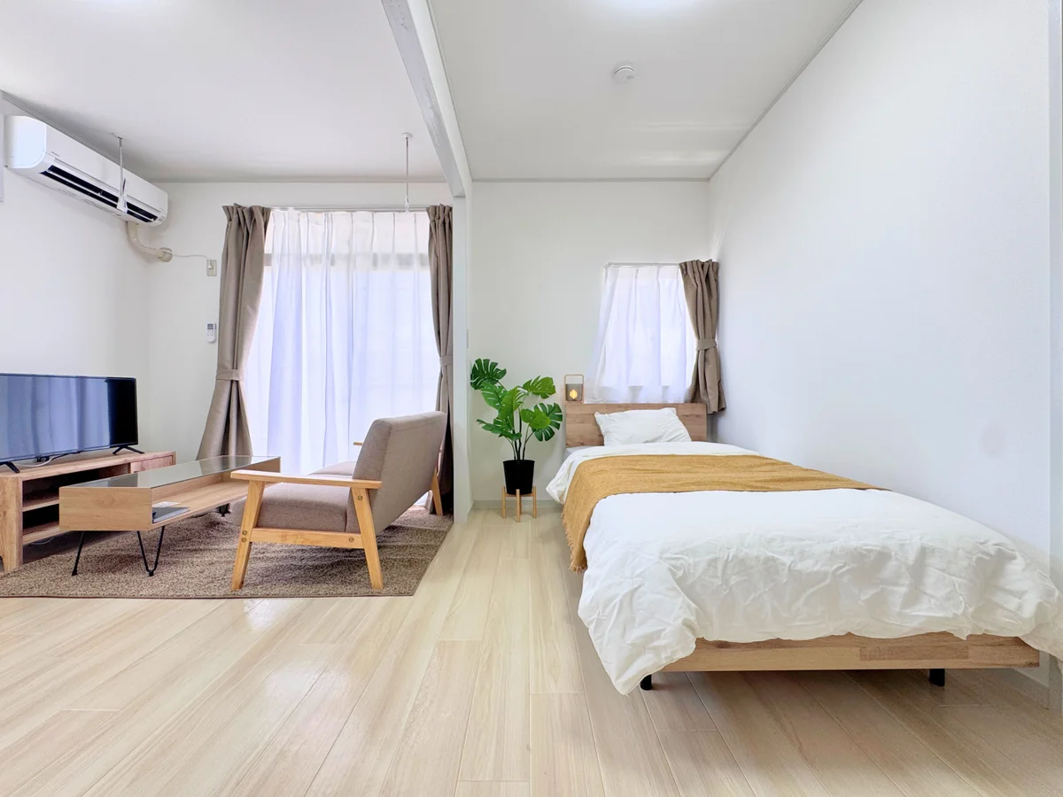 南向きで明るい室内