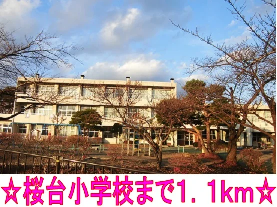 桜台小学校まで1100m