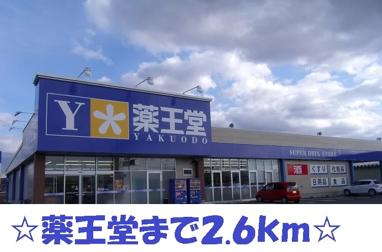 薬王堂まで2600m