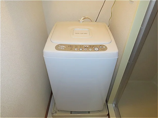洗濯機も付いています