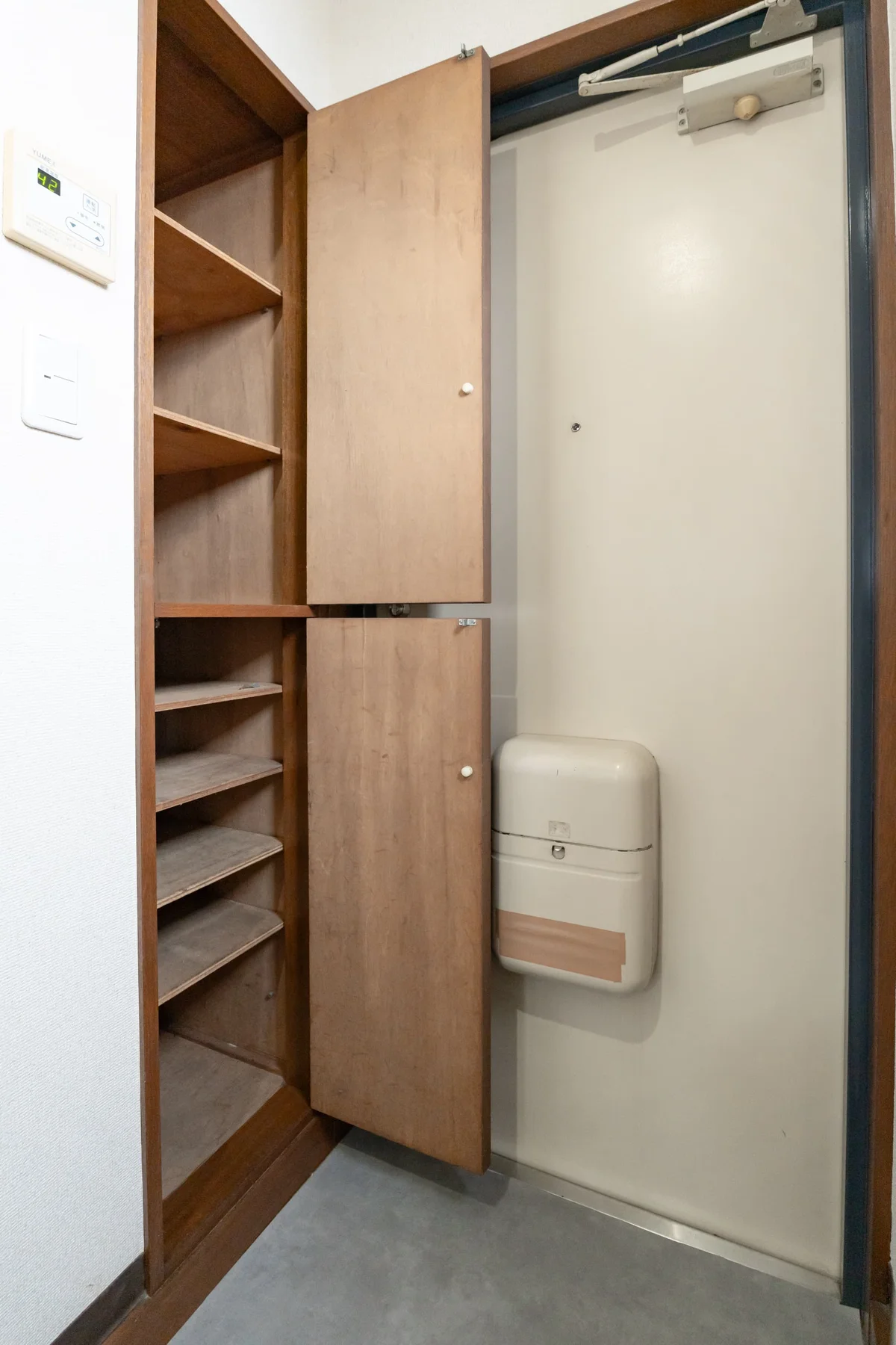 下足箱たくさんはいります。