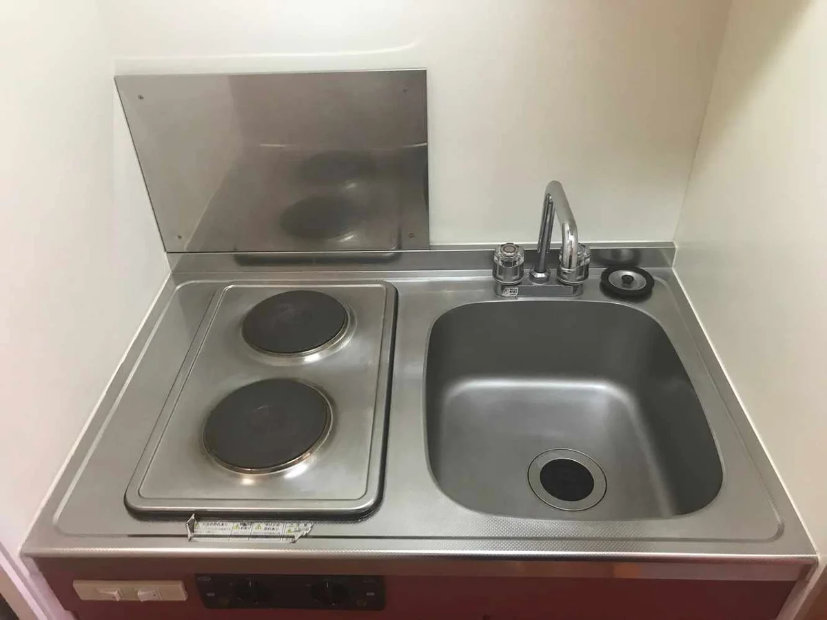 二口電気コンロはお手入れも楽ちんです