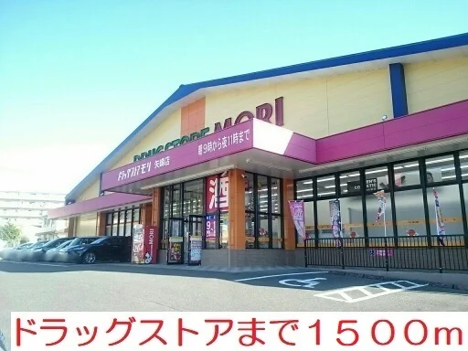 ドラックストアモリまで1500m