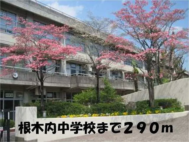 根木内中学校まで290m