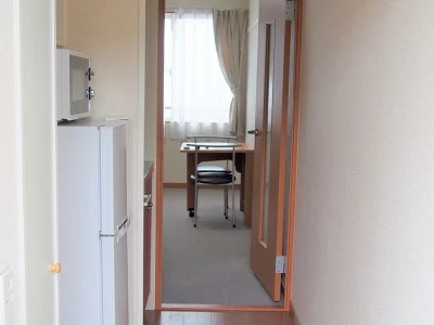 玄関からのアングルです