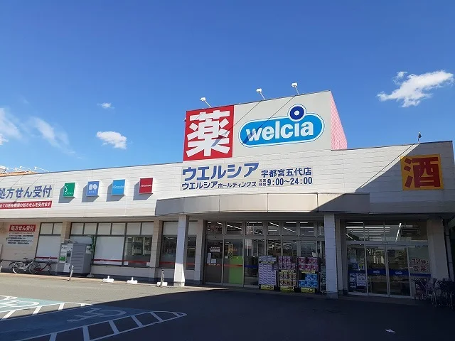 ウエルシア宇都宮五代店まで650m