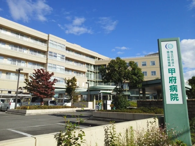 甲府病院まで1100m