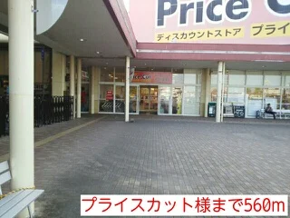 プライスカット様まで560m