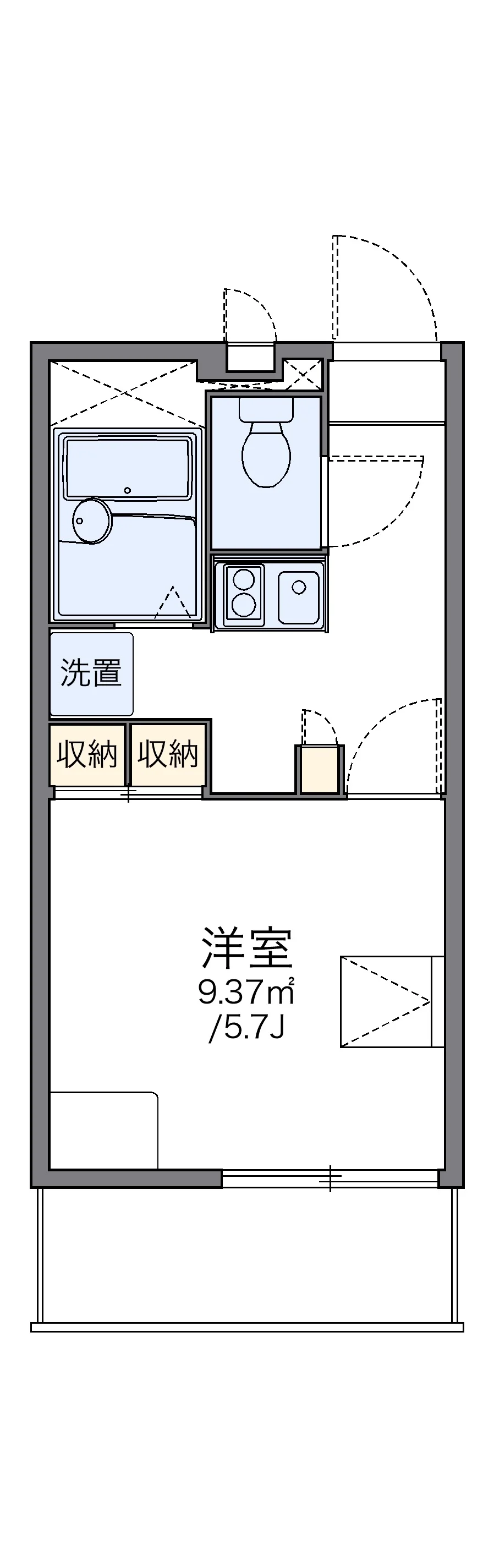 代表的な間取のため実際の間取とは異なる場合があります