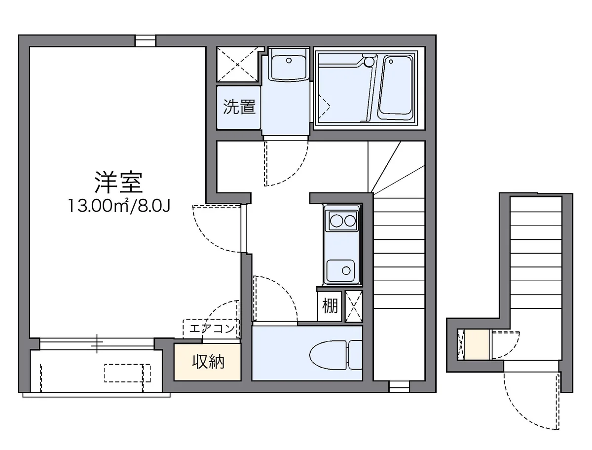 代表的な間取のため実際の間取とは異なる場合があります