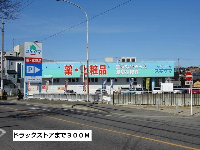 ドラッグスギヤマまで300m