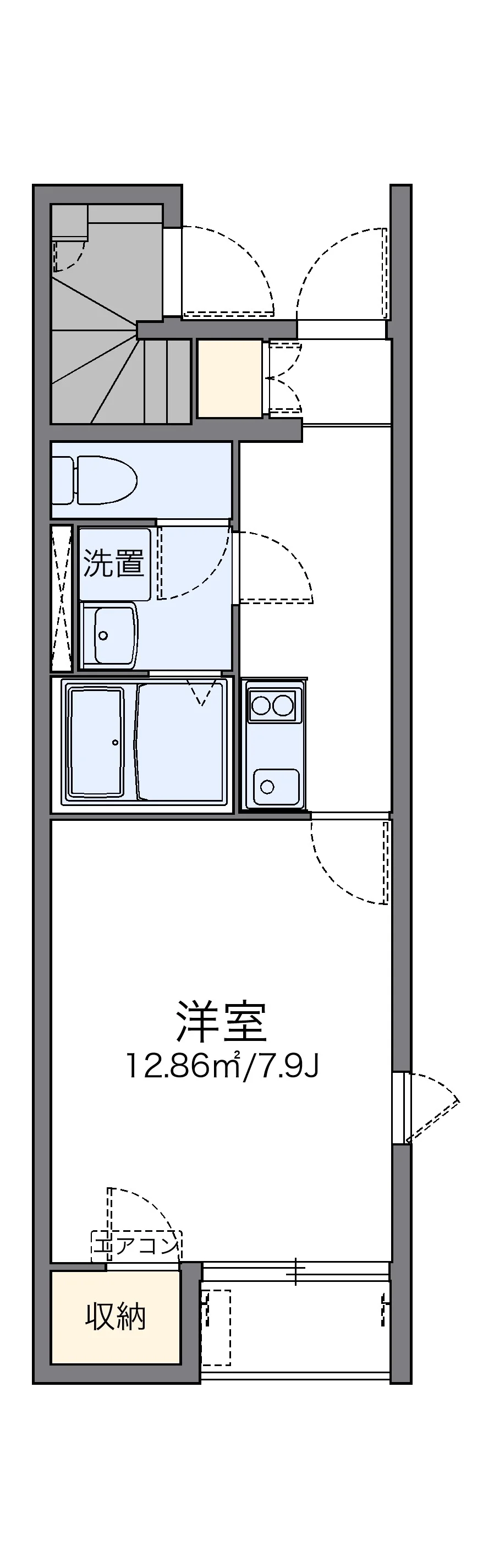 代表的な間取のため実際の間取とは異なる場合があります