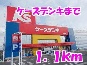ケーズデンキまで1100m