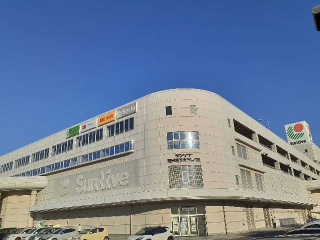 サンリブ古賀まで6000m