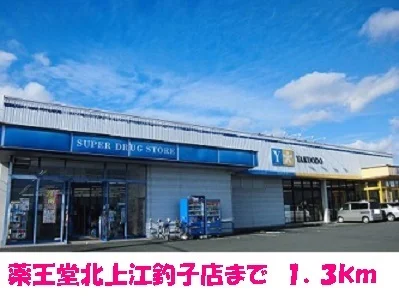 薬王堂北上江釣子店まで1300m