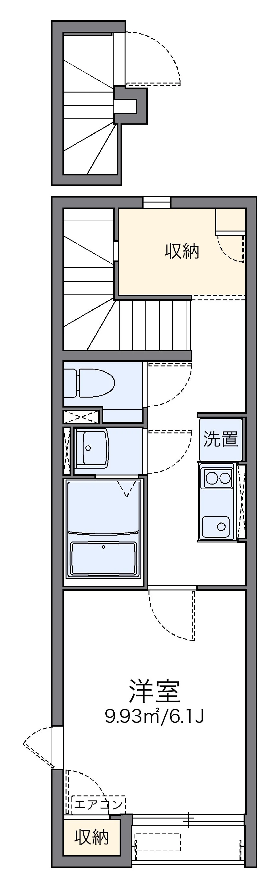 代表的な間取のため実際の間取とは異なる場合があります