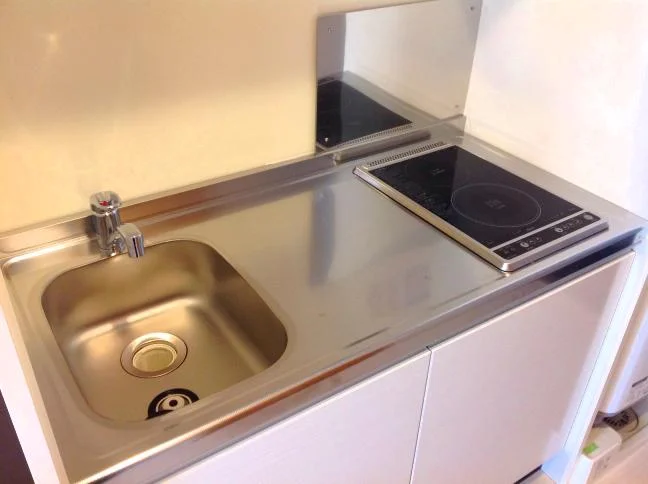 調理台付広々キッチンで楽しく自炊しましょう！