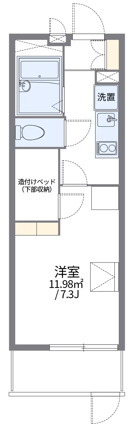 代表的な間取のため実際の間取とは異なる場合があります