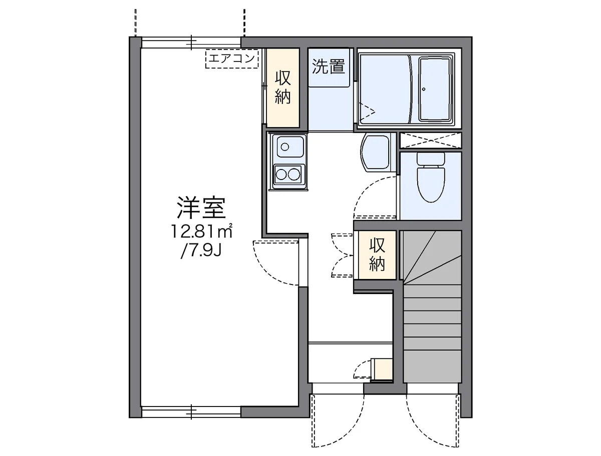 代表的な間取のため実際の間取とは異なる場合があります