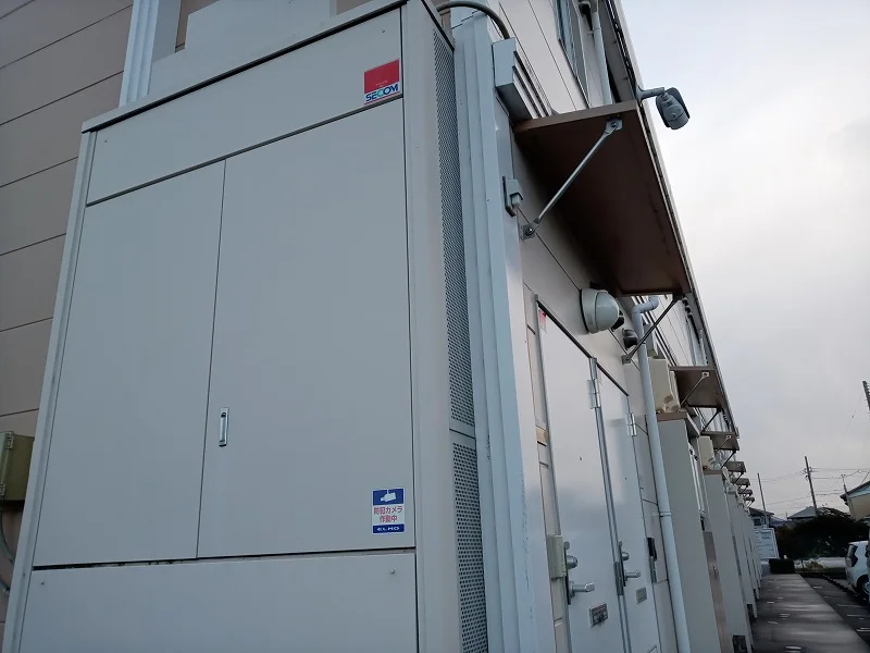 防犯カメラ設置で監視中