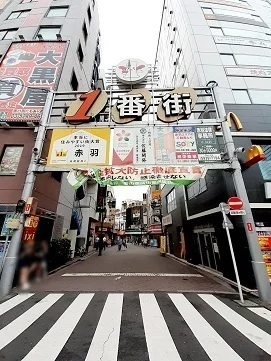 赤羽1番街商店街まで60m