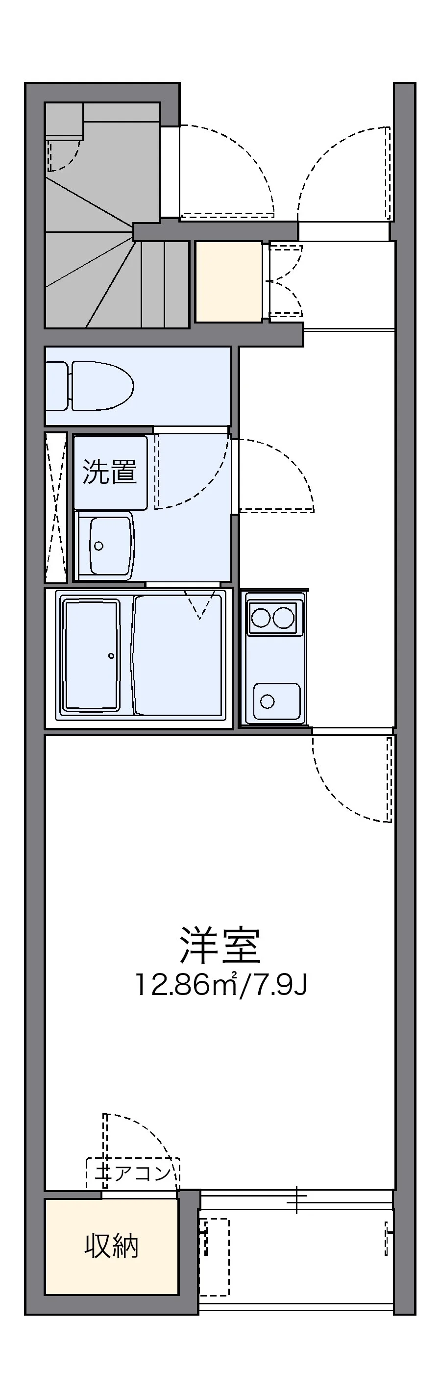 代表的な間取のため実際の間取とは異なる場合があります