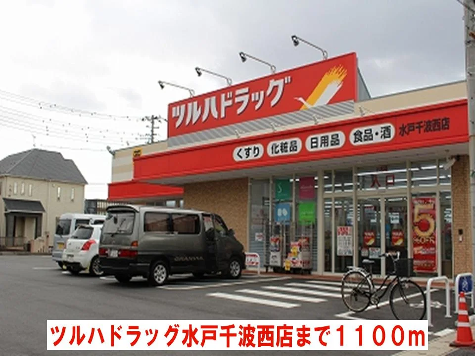 ツルハドラッグ水戸千波西店まで1100m