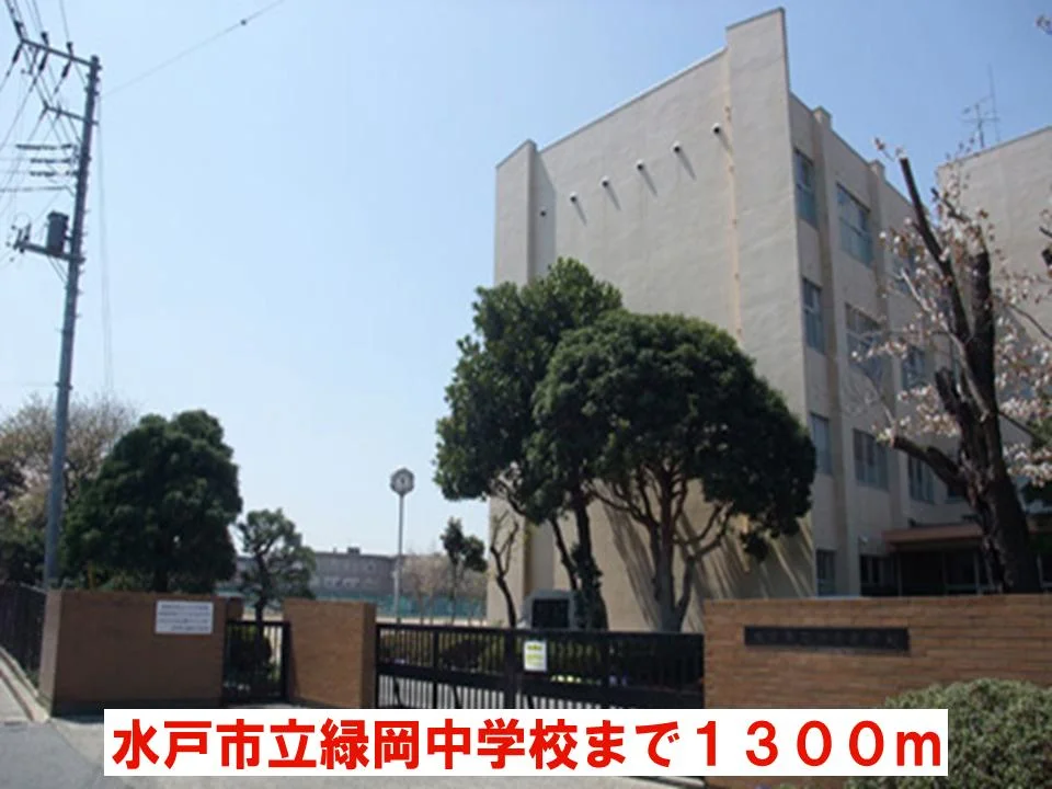 水戸市立緑岡中学校まで1300m