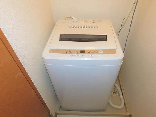 洗濯機も付いています