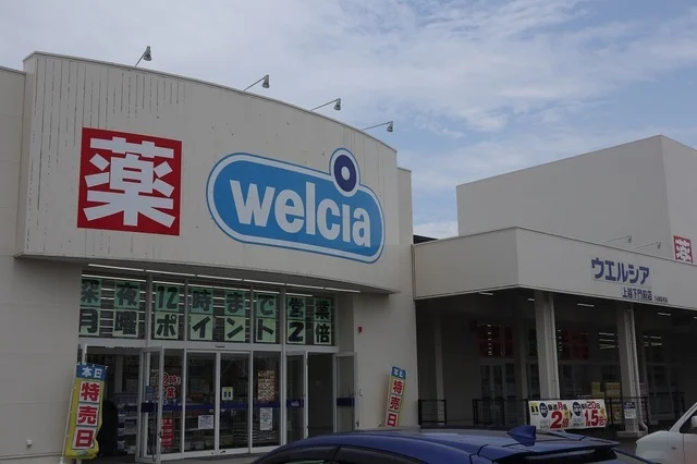 ウエルシア上越下門前店まで900m