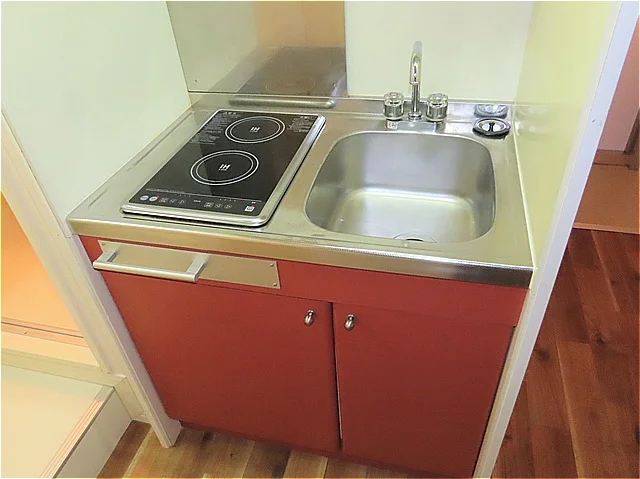 2口の電気コンロまたはIHコンロとなります