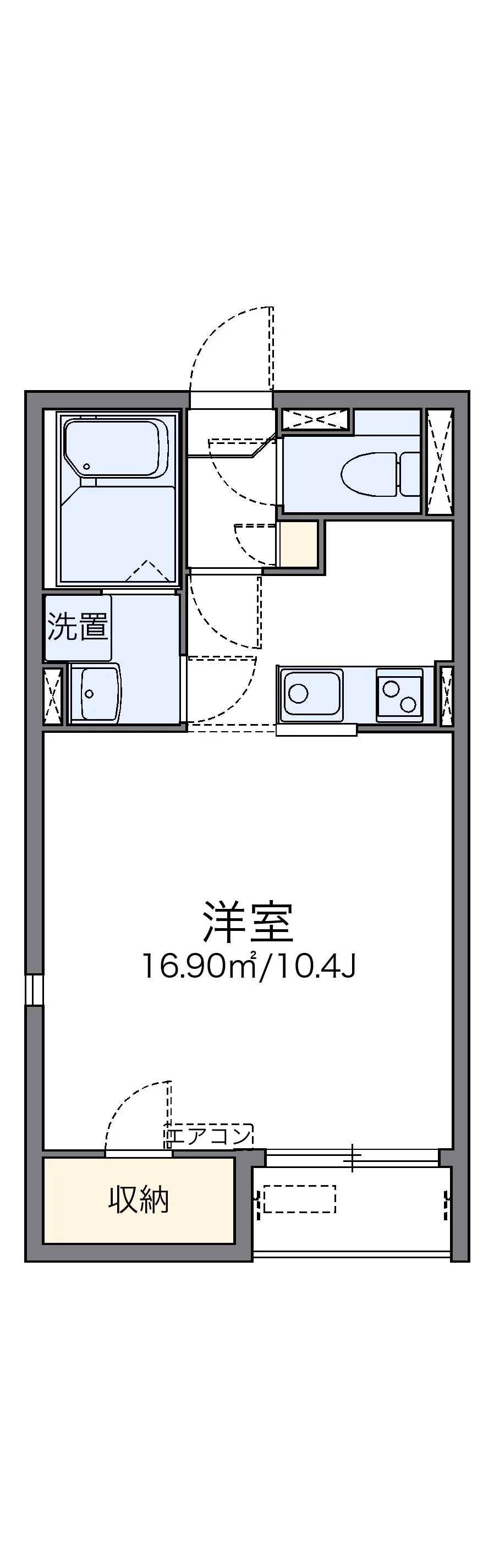 代表的な間取のため実際の間取とは異なる場合があります