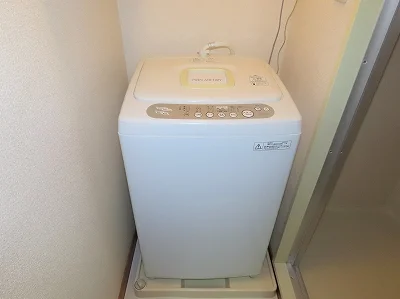 洗濯機も付いています