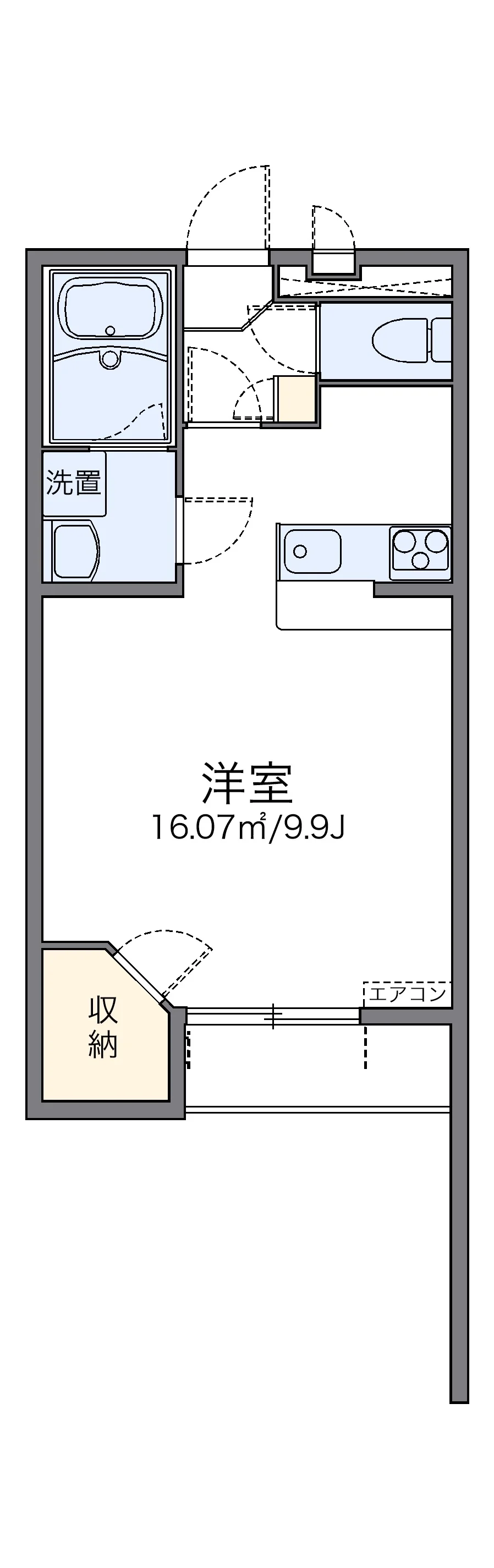 代表的な間取のため実際の間取とは異なる場合があります