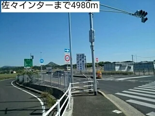 佐々インターまで4980m