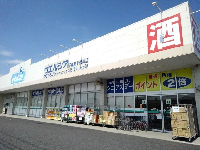 ウエルシア下妻新千代川店まで550m