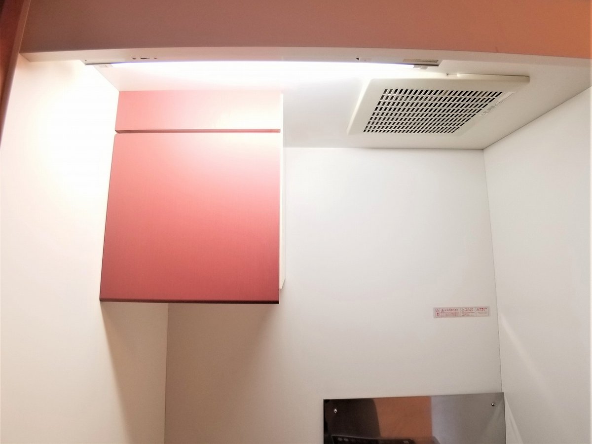 キッチン上部収納/設備・使用は号室により異なる為、現況を優先致します。