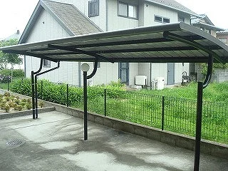 屋根付き駐輪場です。