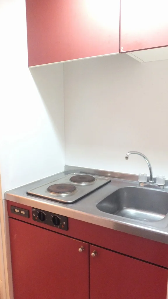 2口の電気コンロ