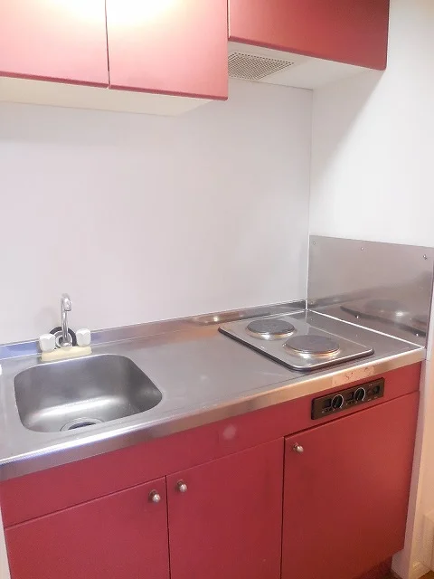 2口コンロが付いています。