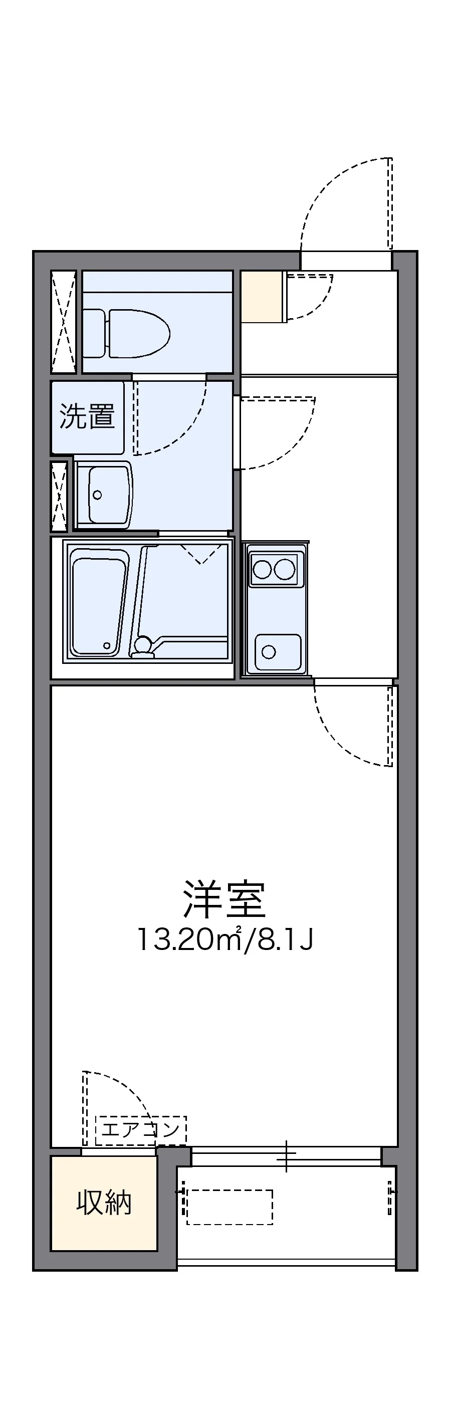代表的な間取のため実際の間取とは異なる場合があります