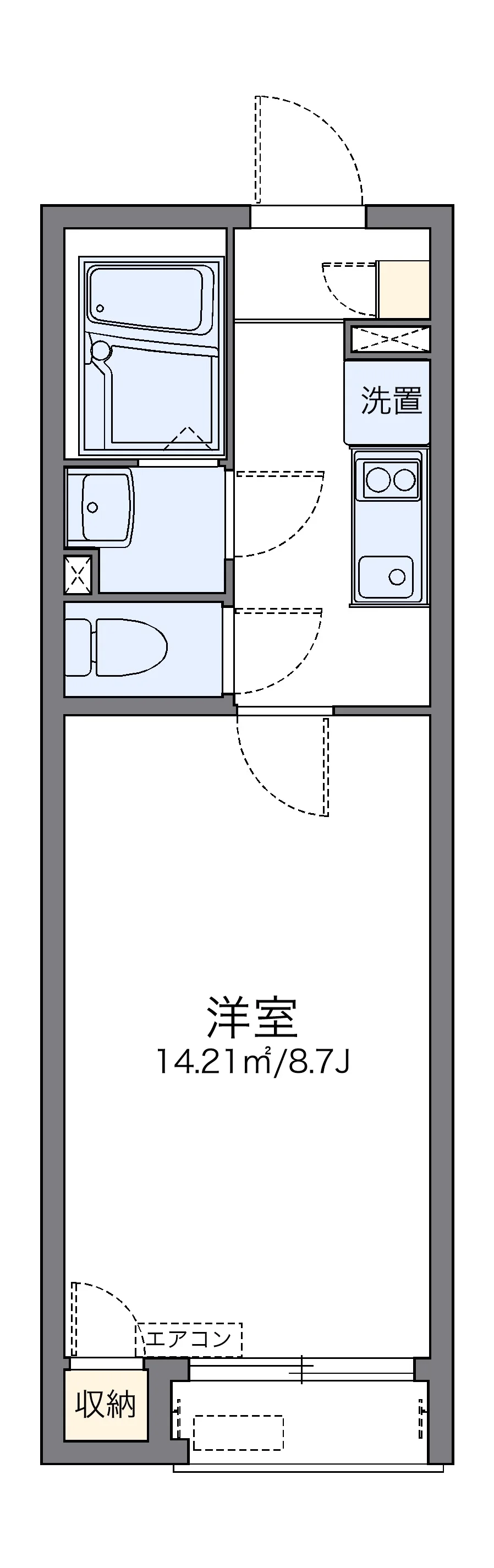 代表的な間取のため実際の間取とは異なる場合があります